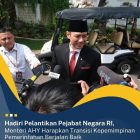 Hadiri Pelantikan Pejabat Negara RI, Menteri AHY Harapkan Transisi Kepemimpinan Pemerintah Berjalan Dengan Baik