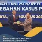 Wujudkan Perjanjian Kerjasama Kementerian ATR/BPN-POLRI