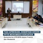 TUAI Apresiasi Disertasi Dirjen PPTR Menambah Kekuatan, Kementerian ATR / BPN Dalam Praktik dan Akademik