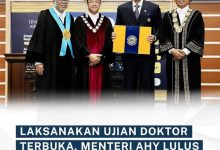 Laksanakan Ujian Doktor Terbuka, Menteri AHY Lulus Dengan Predikat Cumlaude