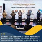 Berhasil Menciptakan Ekosistem Komunikasi, Kementerian ATR/BPN Terima Penghargaan Pelayanan dan Komunikasi Publik Dari iNews TV