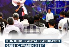 Kunjungi Kantah Kabupaten Gresik,Wamen Osy Imbau Jajaran Tingkatkan Kualitas Layanan Publik