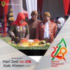 Kabupaten Klaten Peringati Hari Jadi ke-218, Pemkab Klaten Terima 18 HAKI